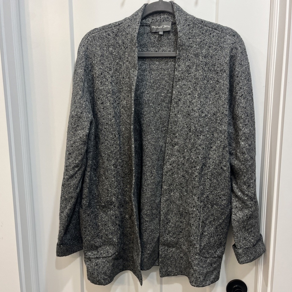 Michael Stars Women's Open Long Length Cardigan Size Small Front Pockets